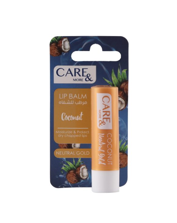 Lip balm coconut كير اند مور مرطب الشفاه - بجوز هند - 4 جم - الصورة 1