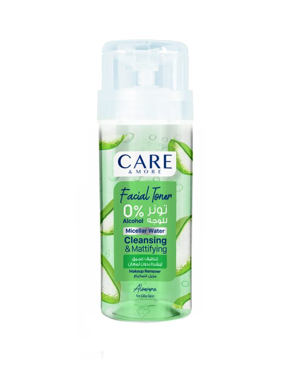 Toner aloevera كير اند مور تونر الوجه للبشرة الدهنية - بالصبار - 150مل - الصورة 1