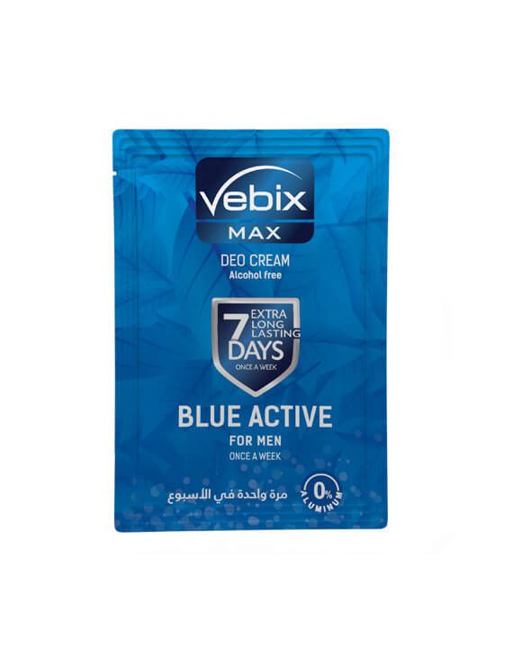 sachet blueactive VEBIX Deo Cream 7 Days - Blue Active - 4 gm - Image 1