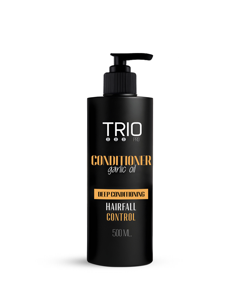 trio-new-garlic-conditioner Trio pro CONDITIONER With garlic OIL Hair fall control - 500ml - Image 1