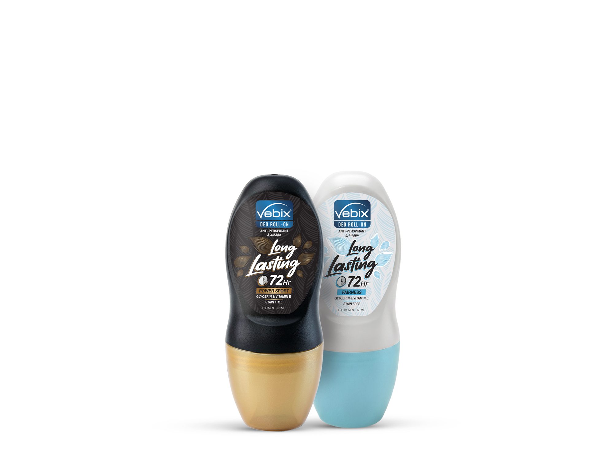 vebix 72 (power sport+fairness)-may-26 Vebix Roll-On Power Sport Men's + fairness Women's 50ml Offer - 72 Hours Protection - Image 1
